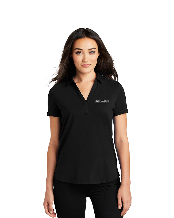 OGIO Endeavour Women's Blacktop Limit Polo – Black