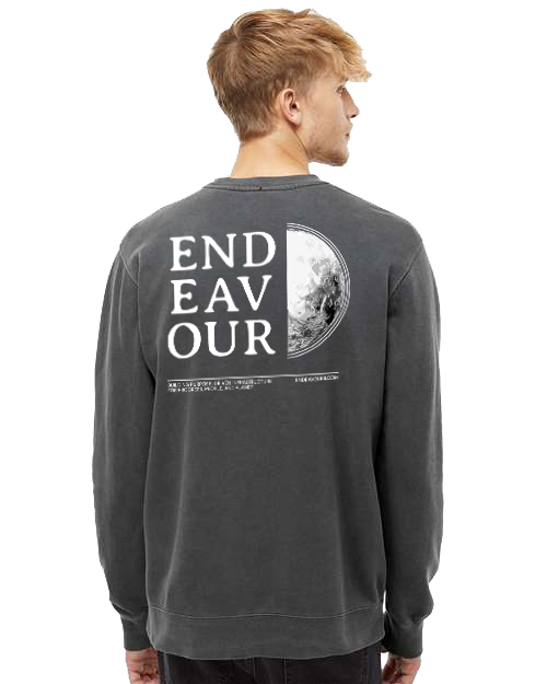 Midweight Pigment Dyed Crew-Pigment Black