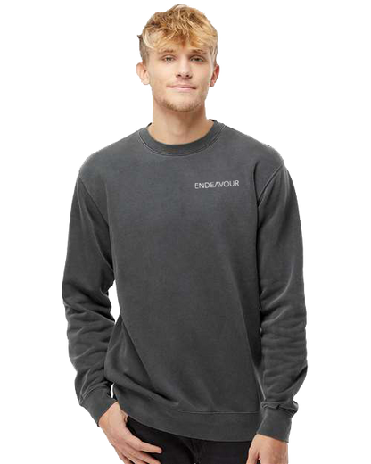 Midweight Pigment Dyed Crew-Pigment Black
