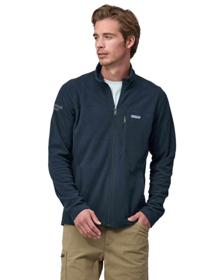 Edged Patagonia Unisex Micro D Fleece Jacket in Navy