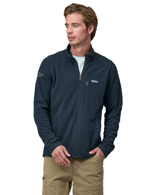 Edged Patagonia Unisex Micro D Fleece Jacket in Navy