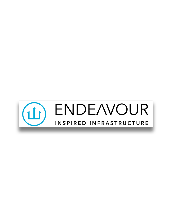 Endeavour White Sticker (3”)