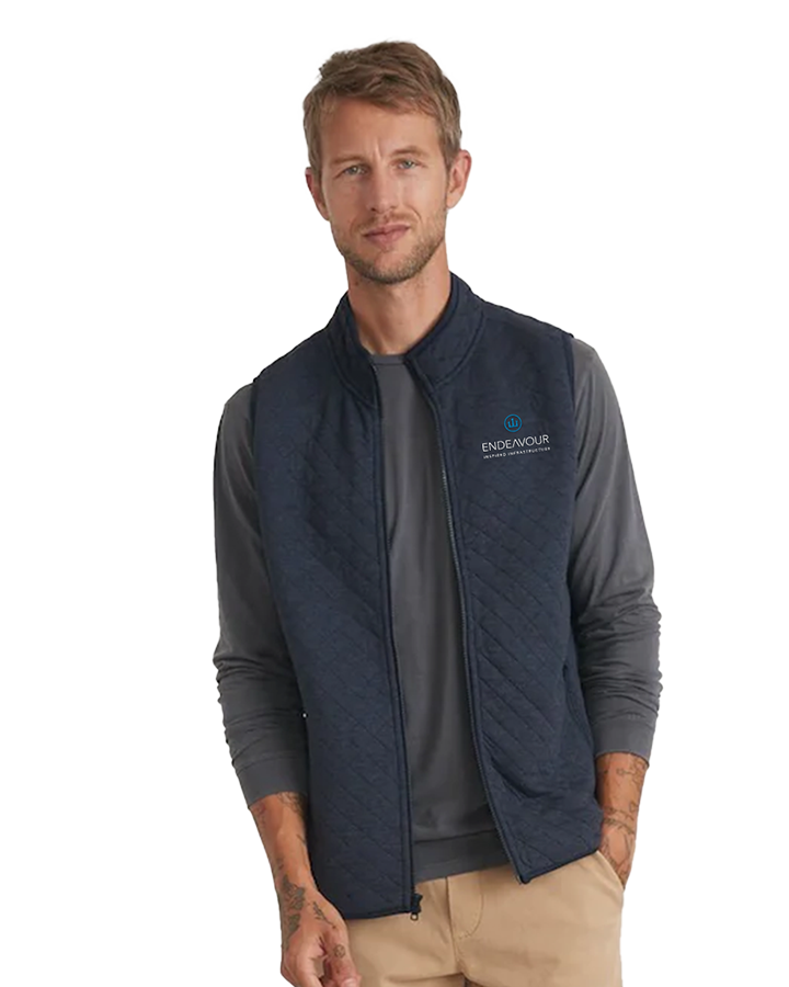 Corbet Men’s Full Zip Vest – Navy