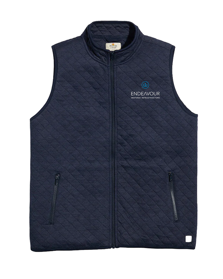 Corbet Men’s Full Zip Vest – Navy