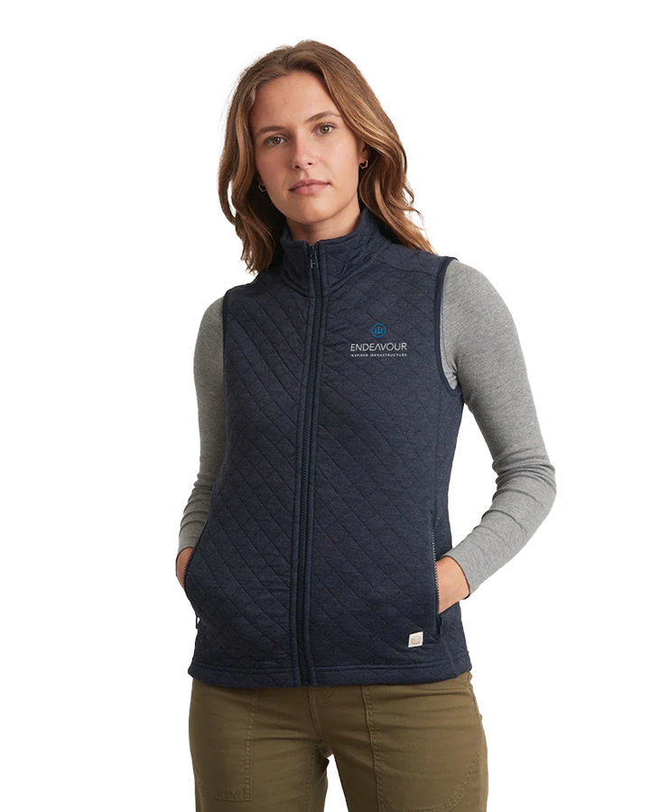 Corbet Women’s Full Zip Vest – Navy