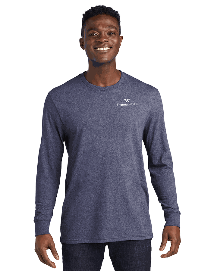 Allmade Long Sleeve Recycled Tee-Navy Heather