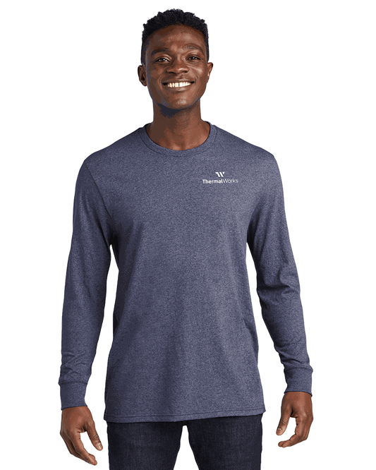 Allmade Long Sleeve Recycled Tee-Navy Heather