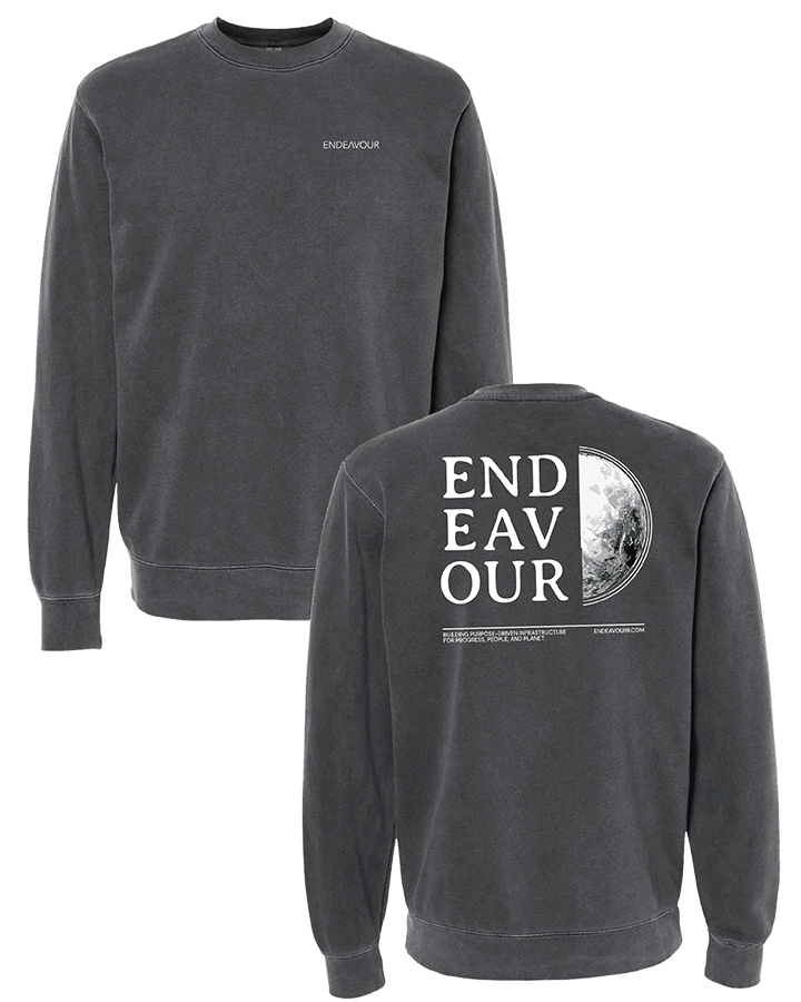 Midweight Pigment Dyed Crew-Pigment Black