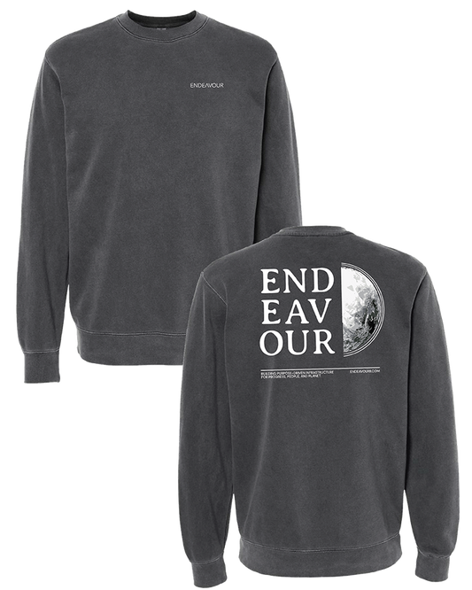 Midweight Pigment Dyed Crew-Pigment Black