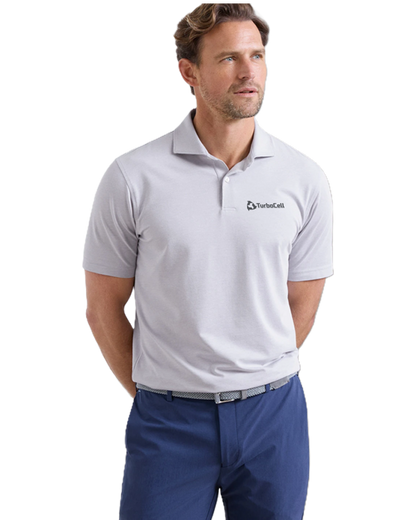 Peter Millar Albatross Cotton-Blend Piqué Polo-Gale Grey