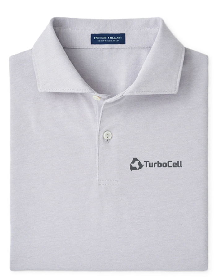 Peter Millar Albatross Cotton-Blend Piqué Polo-Gale Grey