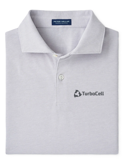Peter Millar Albatross Cotton-Blend Piqué Polo-Gale Grey