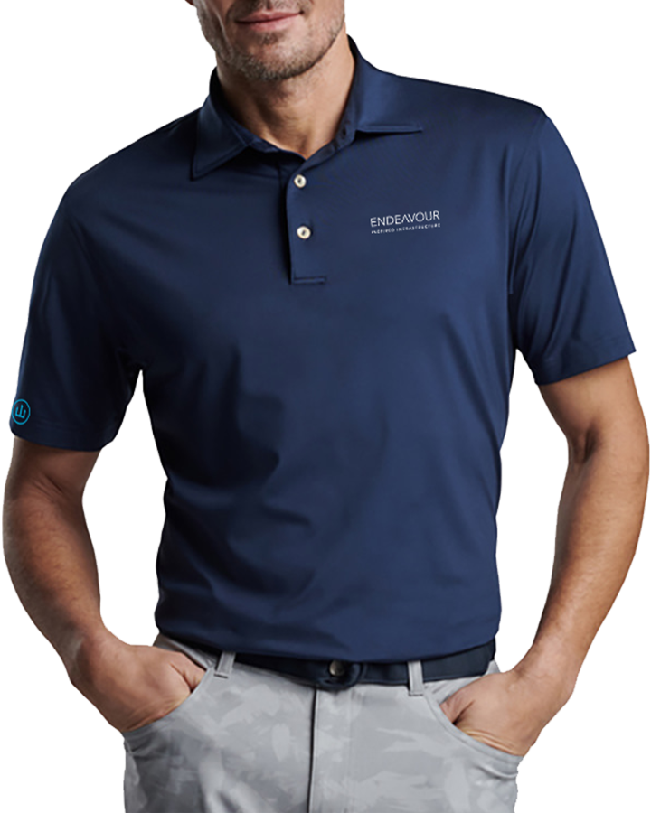 Peter Millar Men’s Solid Performance Polo – Navy