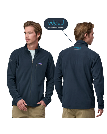 Edged Patagonia Unisex Micro D Fleece Jacket in Navy